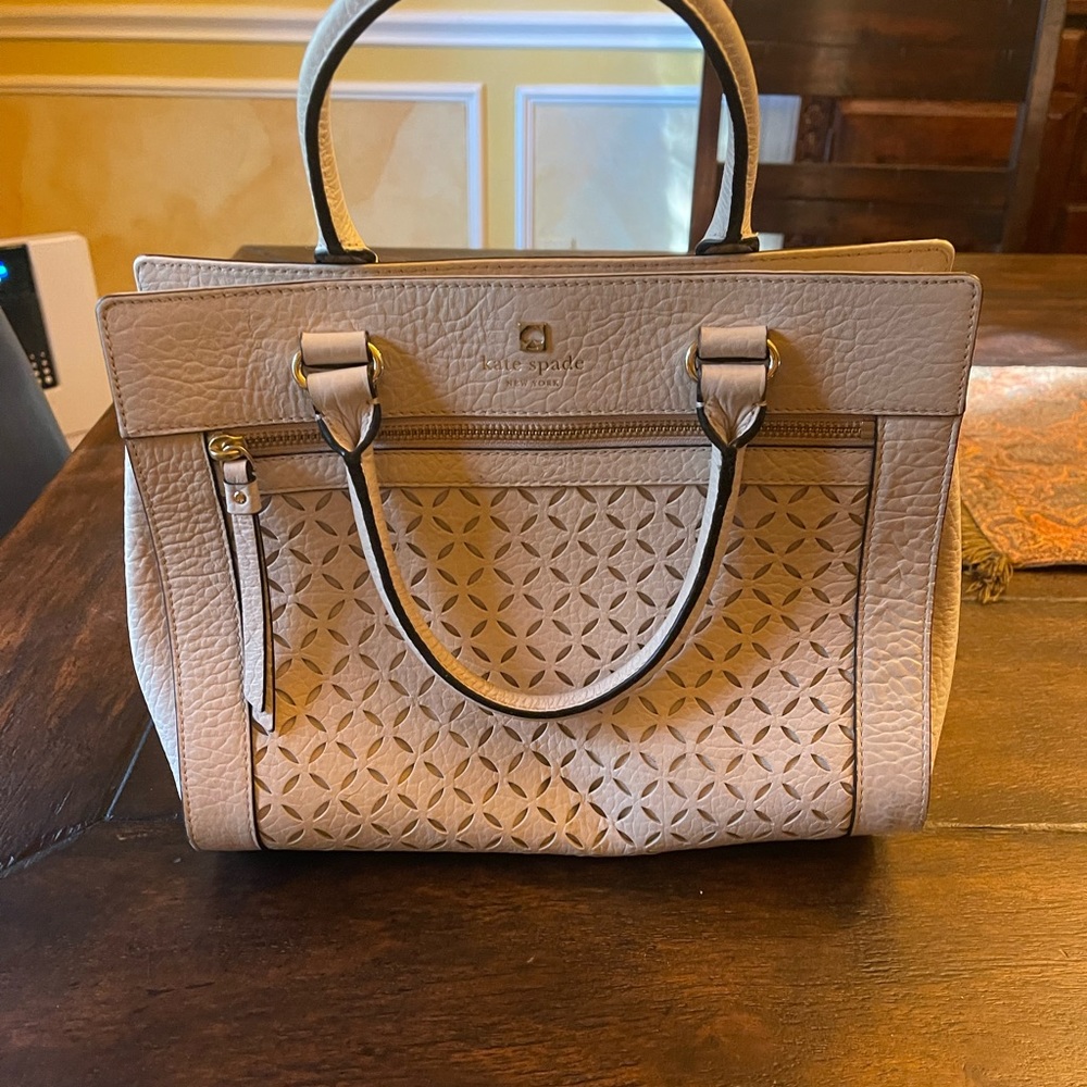 White Kade Spade purse